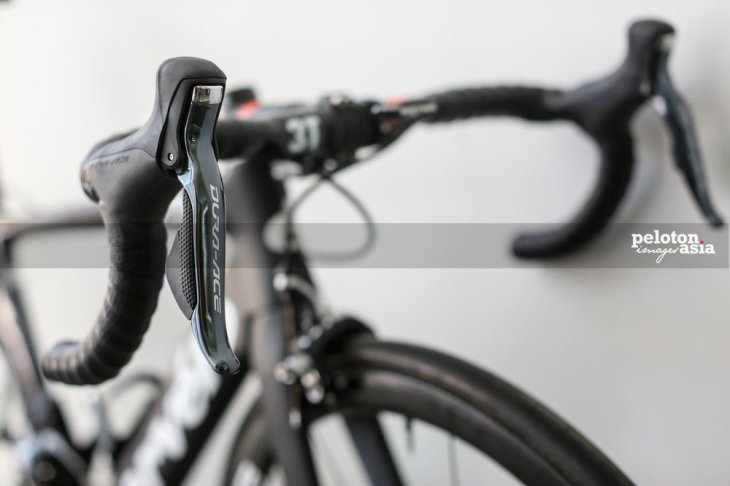 Shimano's Dura-Ace Di2 components are used by the MTN-Qhubeka team, though they are not officially sponsored by the Japanese component manufacturer. Many teams fork out their own money to buy equipment, especially smaller teams like MTN-Qhubeka.